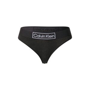 Calvin Klein Underwear Tangá  čierna / biela