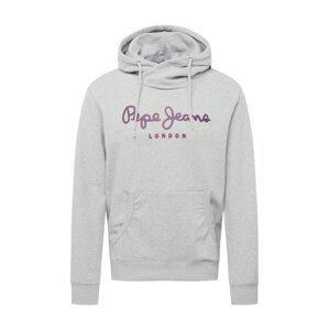 Pepe Jeans Mikina 'George'  sivá / námornícka modrá / červená