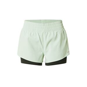 Reebok Sport Športové nohavice  čierna / pastelovo zelená / biela