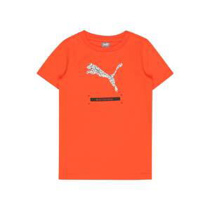 PUMA Tričko 'BETTER'  oranžová / svetlosivá / čierna