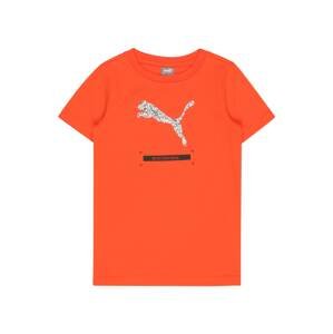 PUMA Funkčné tričko 'BETTER'  oranžová / svetlosivá / čierna