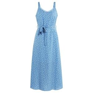 MYMO Letné šaty  nebesky modrá / biela