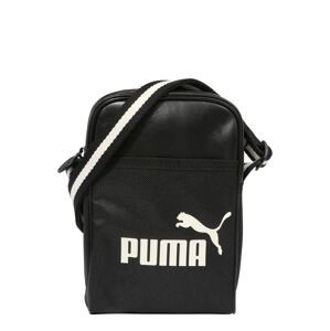 PUMA Taška cez rameno  čierna / biela