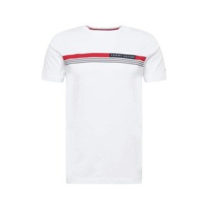 TOMMY HILFIGER Tričko  biela / námornícka modrá / grenadínová