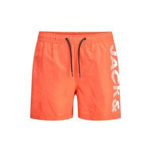 JACK & JONES Plavecké šortky 'Crete'  biela / lososová