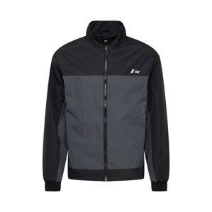 JACK & JONES Prechodná bunda 'Conrad'  čadičová / čierna