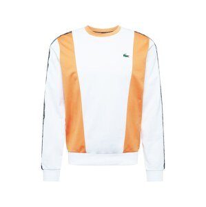 Lacoste Sport Športová mikina  biela / oranžová / čierna / námornícka modrá