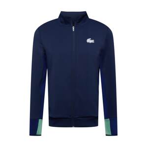 Lacoste Sport Športová mikina so zipsom  námornícka modrá / modrá / nefritová