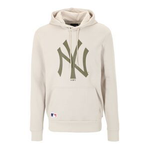 NEW ERA Mikina 'MLB New York Yankees'  kaki / krémová