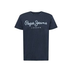 Pepe Jeans Tričko  tmavomodrá / svetlosivá