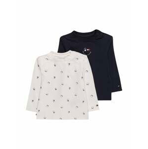 TOMMY HILFIGER Tričko 'BABY 2 PACK TEE GIFTBOX'  námornícka modrá / biela