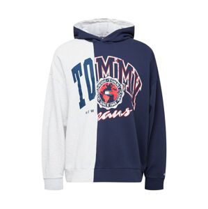 Tommy Jeans Mikina  námornícka modrá / tmavomodrá / svetlosivá / červená / biela