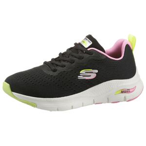 SKECHERS Nízke tenisky  limetková / svetloružová / čierna / biela