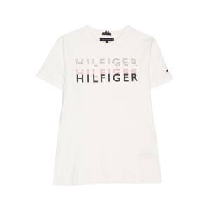 TOMMY HILFIGER Tričko  petrolejová / červená / čierna / biela