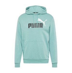 PUMA Športová mikina  čierna / biela / pastelovo modrá