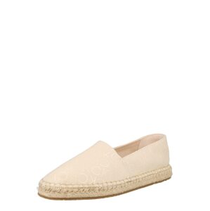 Calvin Klein Espadrilky  béžová / biela