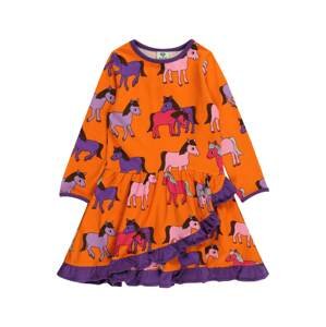 Småfolk Šaty 'Horse'  oranžová / zmiešané farby