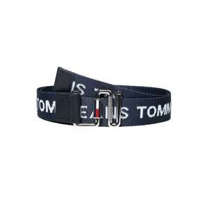 Tommy Jeans Opasky  strieborná / červená / biela / námornícka modrá