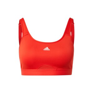 ADIDAS PERFORMANCE Športová podprsenka  ohnivo červená / biela