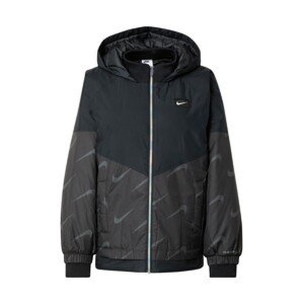 Nike Sportswear Prechodná bunda  sivá / tmavosivá / čierna / biela