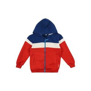 ESPRIT Tepláková bunda  červená / biela / modrá