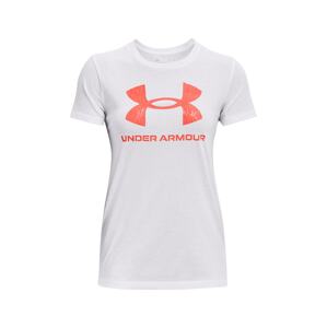 UNDER ARMOUR Funkčné tričko  koralová / biela