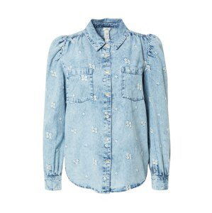 River Island Blúzka  modrá denim / biela