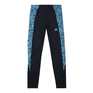 ADIDAS PERFORMANCE Športové nohavice  čierna / svetlomodrá