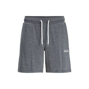 JACK & JONES Nohavice 'TONS'  sivá melírovaná / biela / hnedá