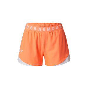 UNDER ARMOUR Športové nohavice 'Play Up'  oranžová / biela