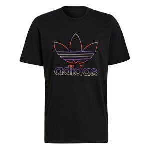 ADIDAS ORIGINALS Tričko  čierna / fialová / koralová / sivá