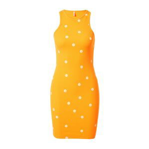 ONLY Letné šaty 'FENJA'  oranžová / biela