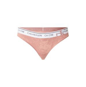 Calvin Klein Underwear Tangá  biela / čierna / ružová
