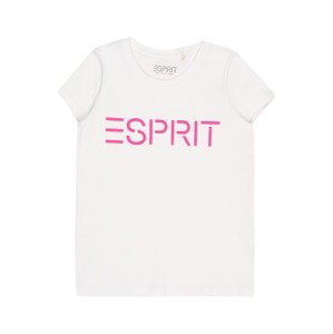 ESPRIT Tričko  šedobiela / ružová