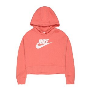 Nike Sportswear Športová mikina  biela / koralová