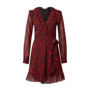 MICHAEL Michael Kors Košeľové šaty 'PYTHON'  čierna / rubínová