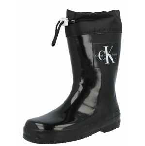 Calvin Klein Jeans Gumáky 'RAIN BOOT BLACK'  čierna / biela