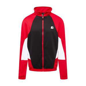 Starter Black Label Prechodná bunda  ohnivo červená / čierna / biela