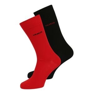 HUGO Ponožky  červená / čierna