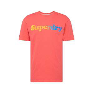 Superdry Tričko  modrá / svetlomodrá / žltá / oranžová / grenadínová