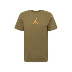 Jordan Funkčné tričko  olivová / karí