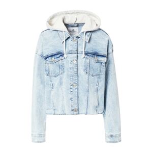 HOLLISTER Prechodná bunda  modrá denim / svetlosivá