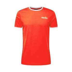 ELLESSE Tričko 'Meduno'  oranžovo červená / biela / oranžová