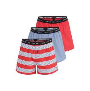 TOMMY HILFIGER Boxerky  svetločervená / svetlomodrá / biela