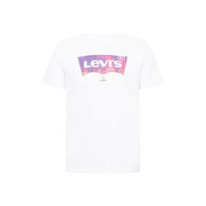 LEVI'S Tričko  biela / fialová / broskyňová / ružová