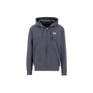 ALPHA INDUSTRIES Tepláková bunda  tmavosivá / biela