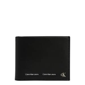 Calvin Klein Jeans Peňaženka  čierna / biela / strieborná