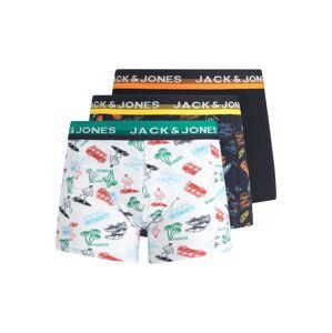 JACK & JONES Boxerky 'Groovy'  námornícka modrá / biela / tmavomodrá / zmiešané farby