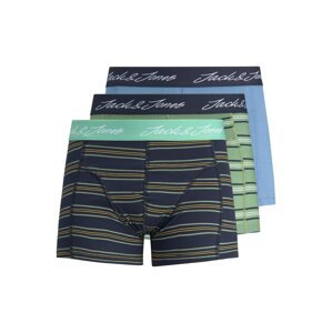 JACK & JONES Boxershorts 'WEST'  námornícka modrá / svetlozelená / biela / žltá