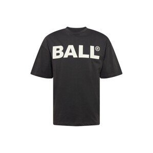 Ball Tričko 'BALL'  čierna / biela